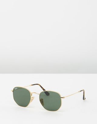 Ray Ban + Hexagonal Flat Sunglasses