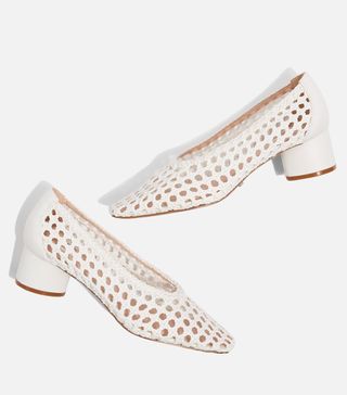 Topshop + Joice Woven Mid Heel Shoes