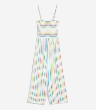 Topshop + Rainbow Striped Jumpsuit