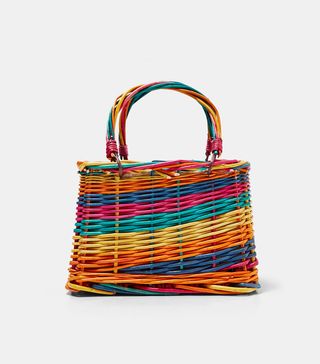 Zara + Multicoloured Mini Basket