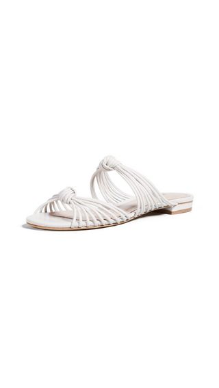 Schutz + Nitiely Strappy Flat Slides