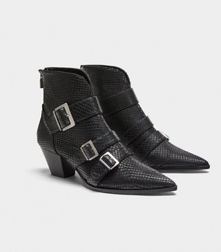 Zara + Ankle Boots With Straps