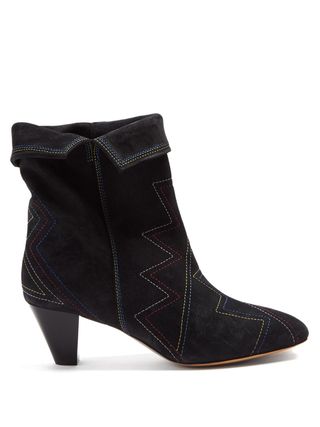 Isabel Marant + Dyna Suede Ankle Boots