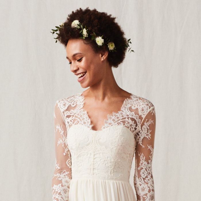 h and m lace wedding dress This Is What a $60 H&M Wedding Dress Looks Like