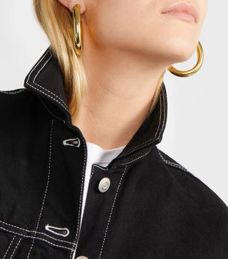 Laura Lombardi + Curve Gold-Tone Hoop Earrings