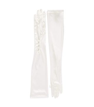 Carolina Amato + Opera Length Mousquetaire Stretch Silk Gloves