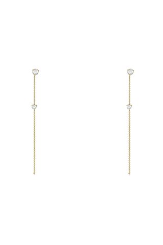 Wwake + Rose Cut Two-Stone Drop Earrings