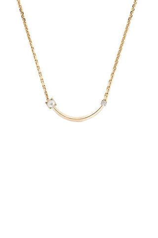 Katkim + Pearl and Diamond Harpe Necklace