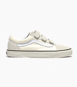 Madewell + Old Skool Velcro Sneakers in Marshmallow Canvas