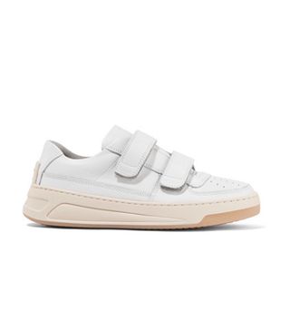 Acne Studios + Steffey Low-Top Velcro-Strap Leather Trainers