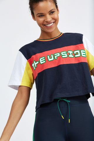 The Upside + Color Block Cropped Tee