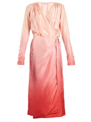 Attico + Silk Wrap Dress
