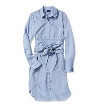 Who What Wear x Target + Long Sleeve Belted Shirtdress