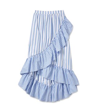 Who What Wear x Target + Ruffle Wrap Midi Skirt