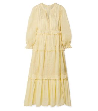 Étoile Isabel Marant + Aboni Embroidered Cotton-Voile Maxi Dress