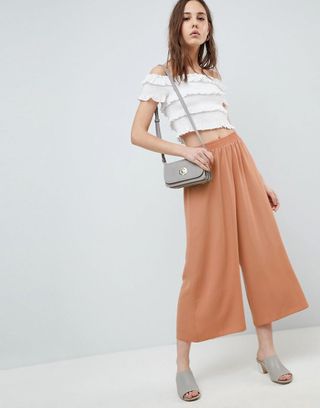 ASOS + Tailored Easy Elasticated Waist Soft Culottes