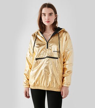 Urban Outfitters x Adidas + Golden Windbreaker Jacket