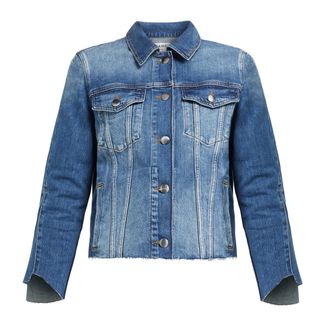 Frame + Le Jacket Raw-Edged Denim Jacket