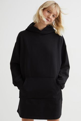 H&M + Hooded Sweatshirt Dress