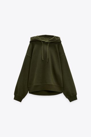 Zara + Basic Hoodie Sweatshirt