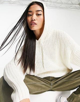 Vero Moda + Knitted Hoodie