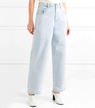 Goldsign + The Upsize Mid-Rise Wide-Leg Jeans