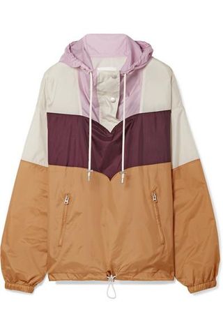 Isabel Marant Étoile + Cyriel Color-Block Shell Hooded Top