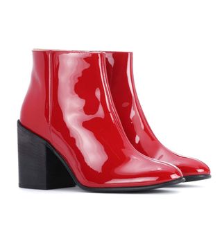 Acne + Beth Patent Leather Ankle Boots