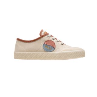 Bally + Cotton Canvas Trainer in Natural