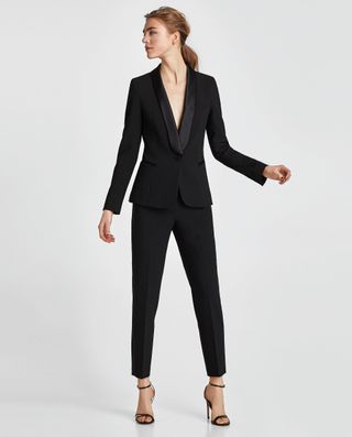 Zara + Tuxedo Style Blazer