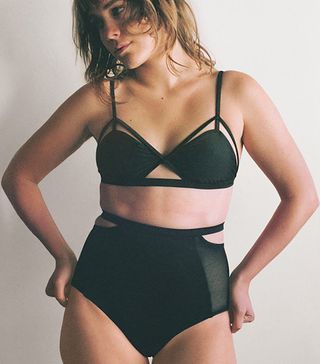 Lonely + Edie Bikini Top in Black