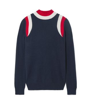 Madeleine Thompson + Lapwing Striped Cashmere Turtleneck Sweater
