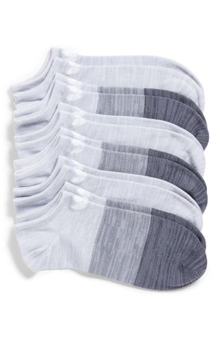 Adidas Originals + Block Space Dye 6-Pack No-Show Socks