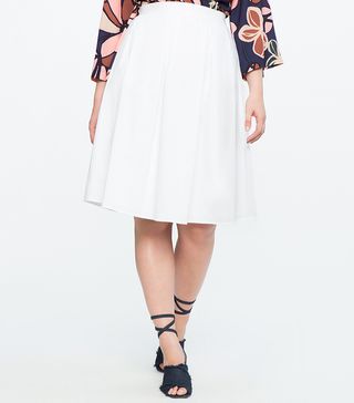 Eloquii + Pleated A-Line Midi Skirt