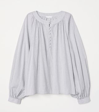 H&M + Balloon-Sleeved Blouse