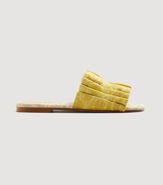 Mango + Jacquard Flat Sandals