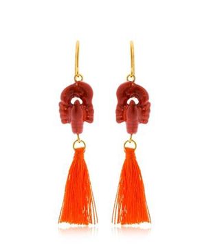 Nach + Lobster Earrings With Tassels