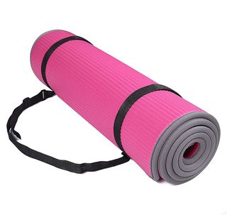 Balance From + Extra Thick High Density Anti-Slip Exercise Pilates Yoga Mat with Carrying Strap