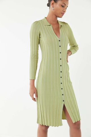 Urban Outfitters + UO Alta Button-Down Sweater Dress