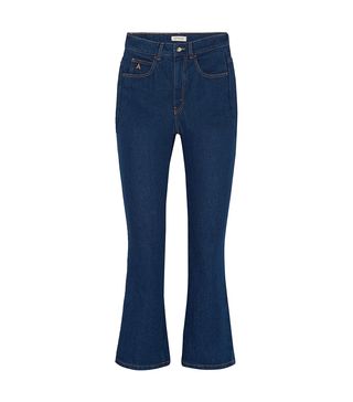Attico + Cropped High-Rise Flared Jeans