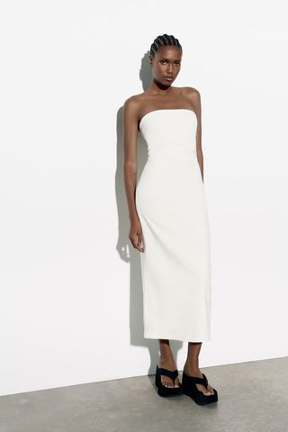 Zara + Strapless Dress