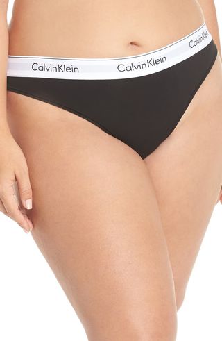 Calvin Klein + Modern Cotton-Blend Thong