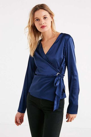 Urban Outfitters + UO Grommet Tie Wrap Top