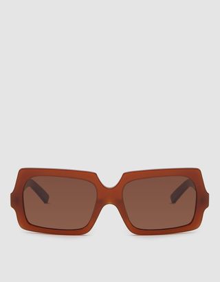 Acne + George Large Sunglasses in Chocolate Brown
