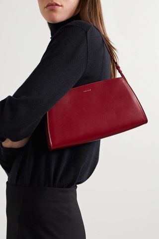 The Row + Dalia Glossed-Leather Shoulder Bag