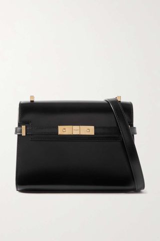 Saint Laurent + Manhattan Mini Leather Shoulder Bag