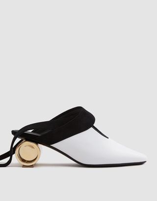 J.W.Anderson + Cylinder Heel Ballet Shoe in White