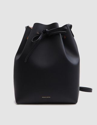 Mansur Gavriel + Bucket Bag in Black/Ballerina