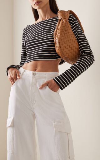 The Frankie Shop + Tilla Cropped Cotton Top