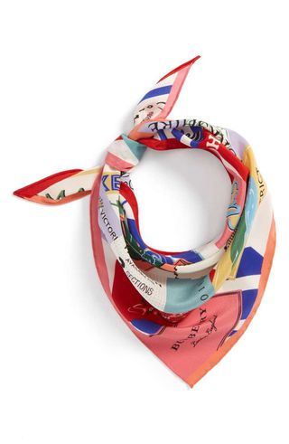 Burberry + Ticket Silk Triangle Scarf